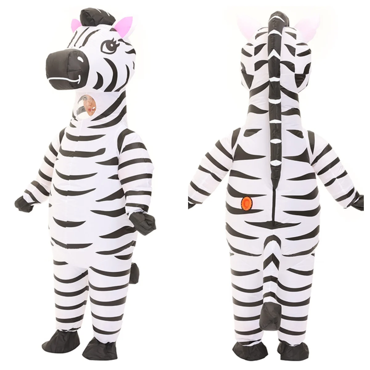 

Надувные костюмы с милыми животными для взрослых, стоячий косплей зебры, интересные костюмы зебры, необычные костюмы талисмана Хэллоуина Пурима