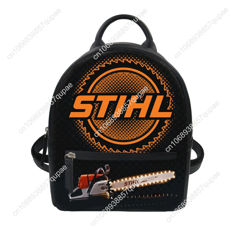 

Stihls Chainsaw Pattern Custom Backpack Purse Women Carter Schoolbags Double Shoulder Bag Mini Daypack Leather Travel Bag