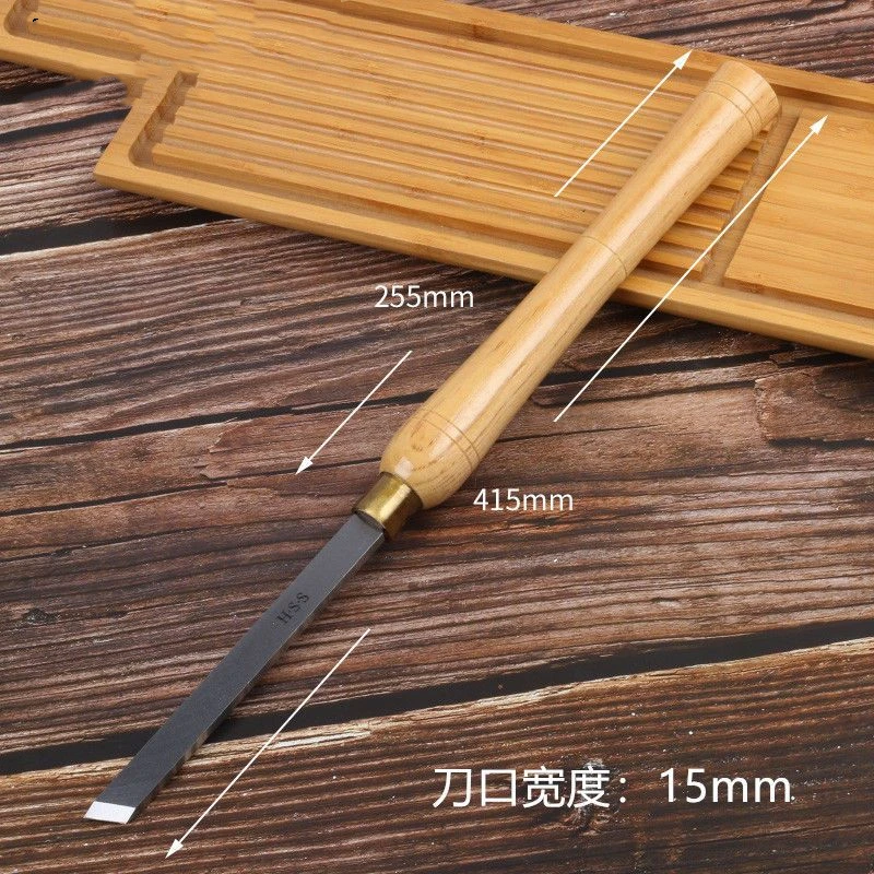 HSS Negative Rake Scraper Woodturning Chisel 15mm / 25mm width Arc beveled blanking handheld woodworking turning tool