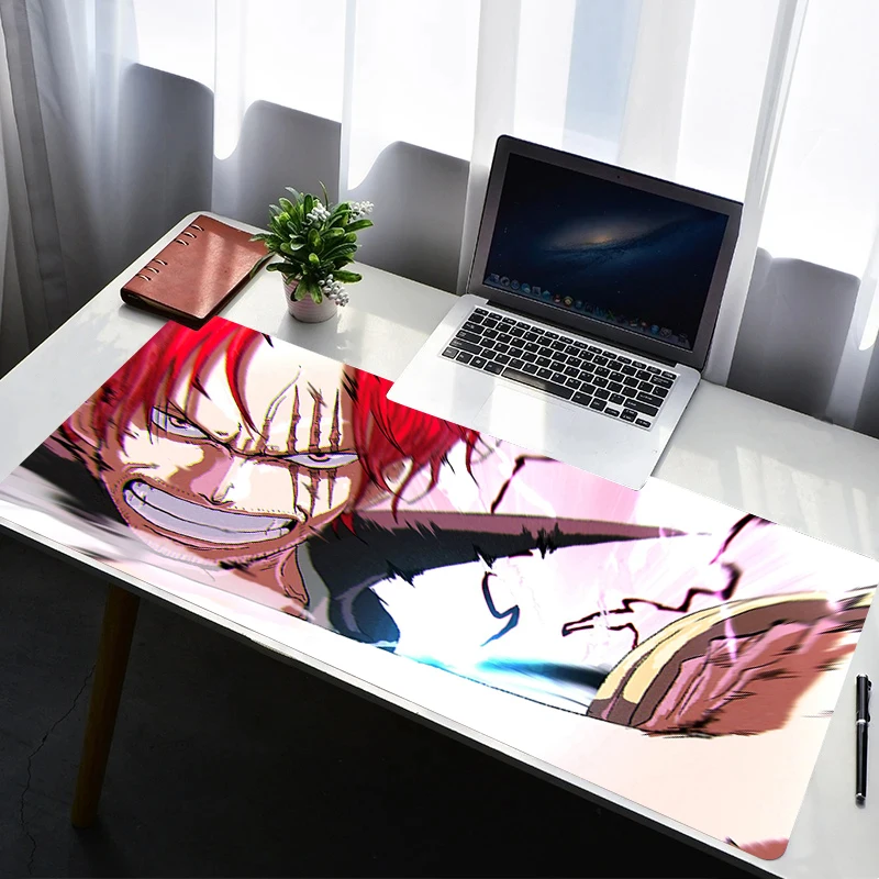 

Mouse Pad PC Non Slip Rubber Mousepad Laptop Gamer Cabinet Keyboard Pad Office Computer Gaming Desk One Piece Shanks Mouse Mat