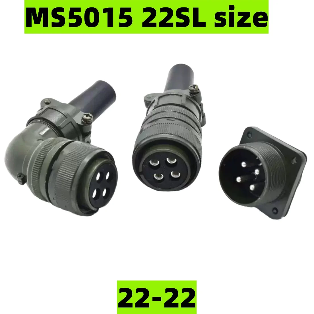 American standard industrial plug connector 22SL 22-22S/22-22P aviation plug 3106A3108A3102A 4P straight plug socket 46A