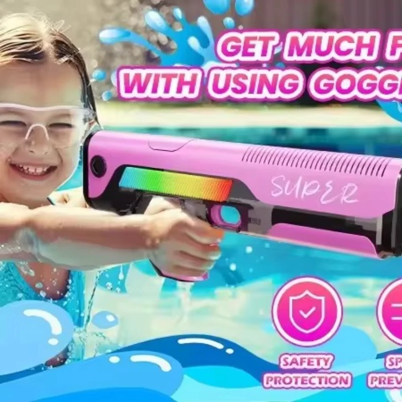 امتصاص الماء الكهربائي سعة كبيرة مسدس مياه الشاطئ الصيف في الهواء الطلق الإنترنت المشاهير مدفع المياه لعب الأطفال الكبار #3