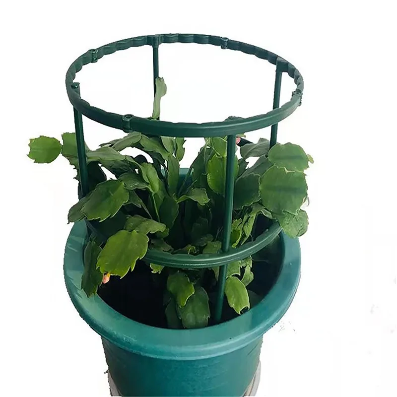 Garden Plant Support Cage Plie Flower Stand Holder Plastic Semicircle Green House Orchard Fixing Rod Gardening Bonsai Tool