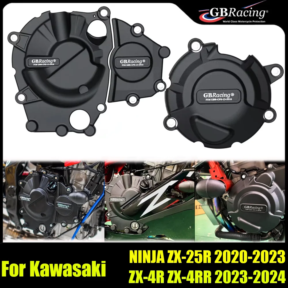

GBRacing Motorcycle Engines Protection Cover For Kawasaki NINJA ZX-25R 2020-2023 ZX-4R ZX-4RR 2023-2024