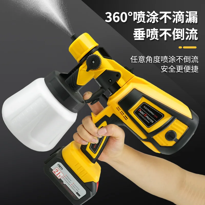 Electric Spray Gun Household Paint Sprayer  Portable Electric Spray Gun Paint Sprayer Auto Furniture Steel Coating Airbrush Tool