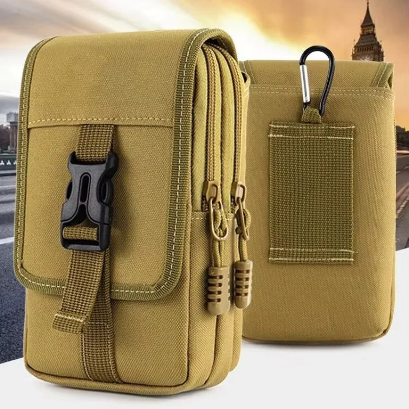 

New 7-inch Mobile Phone Bag Outdoor Tactical Wearing Belt Waist Wear-resistant Construction Site Waist Mobile Phone Bag
