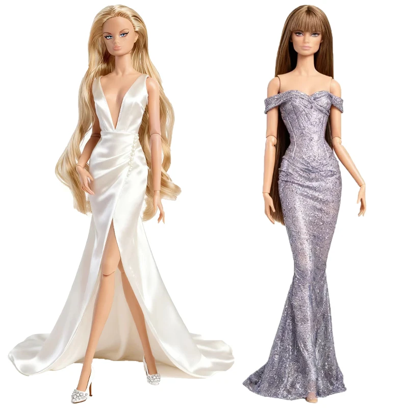 

New 32cm Fairy Supermodel Nude Doll European Fashion Styling Elegant 1/6 Doll Toy Normal Skin Long Curly Hair 12 Joint Body Doll