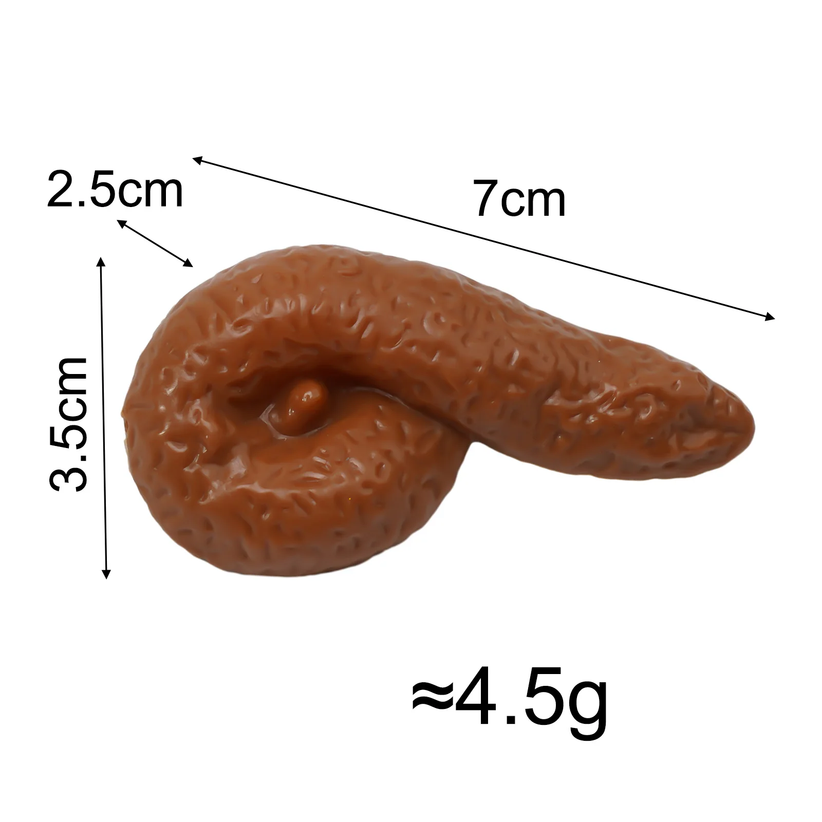 1 Pcs Practical Gag-Funny Joke Tricky Toys Mischief Turd Gag Gift Realistic Shits Poop Fake Turd Classic Shit Funny Toys