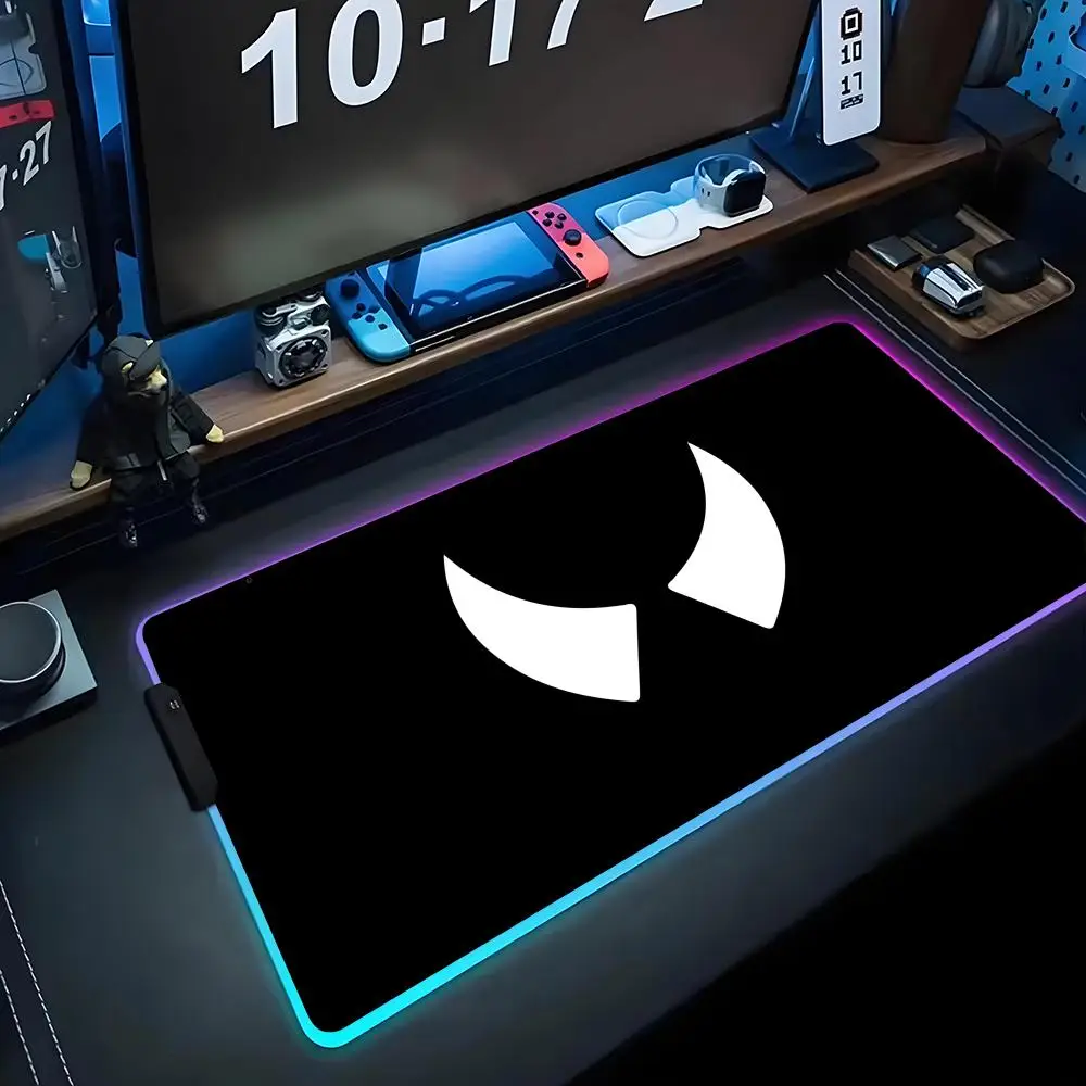 

Крутые глаза Коврик для мыши RGB Игровой коврик для мыши Большой светодиодный коврик для ПК Настольный коврик Светящийся коврик для мыши Большие коврики для клавиатуры Настольный коврик с подсветкой