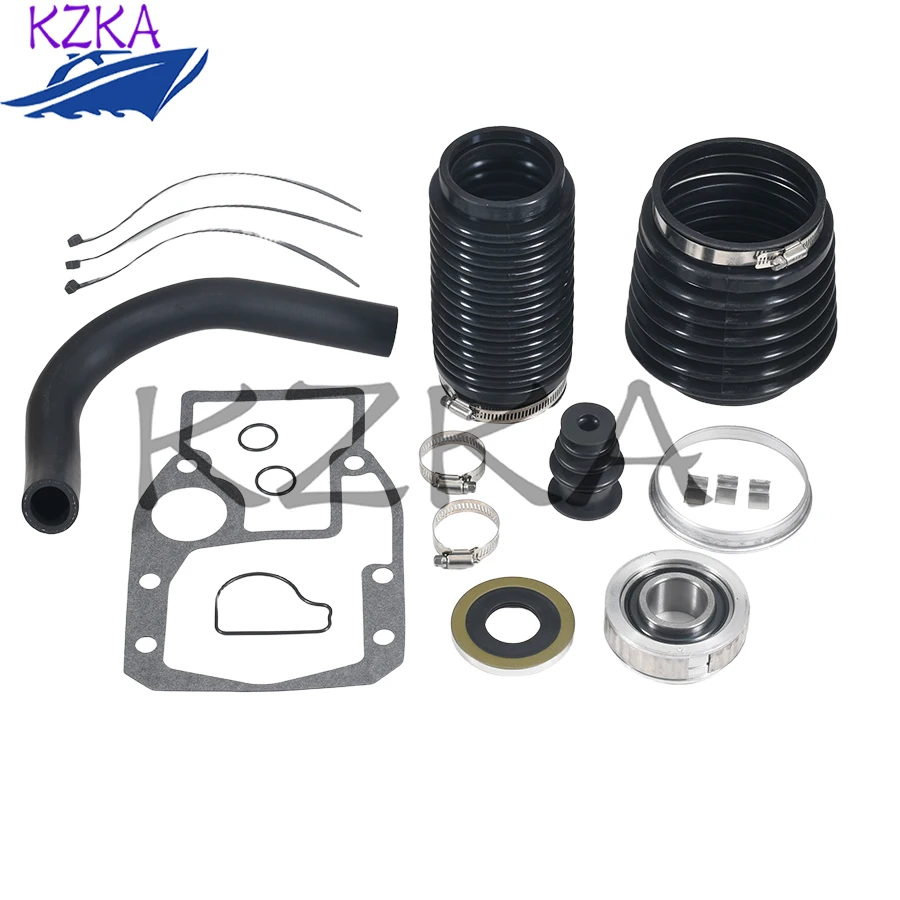For Volvo Penta SX OMC Cobra Drive Exhaust Bellows Gimbal Bearing Kit 911826 3854127 3841481 3850426 Transom Bellows Kit