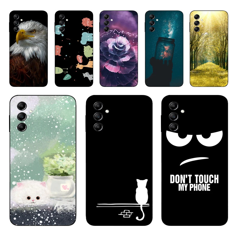 For Samsung A34 5G Case Protective Cartoon Transparent Soft TPU Silicone Phone Case For Samsung Galaxy A34 Cover Fundas Bumper