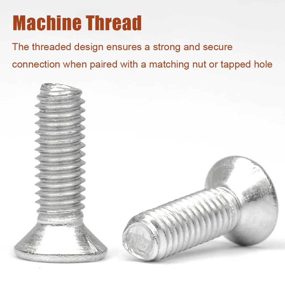 Śruba maszynowa z łbem płaskim wpuszczanym krzyżowo M1.2 M1.4 M1.6 M2 M2.5 M3 M4 M5 M6 304 Elektryczna mała śruba ze stali nierdzewnej z łbem krzyżowym