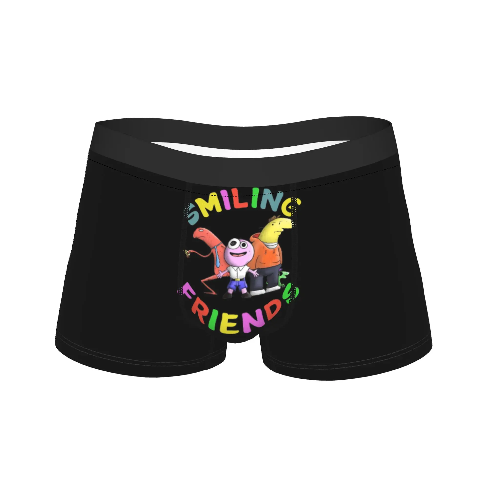

Мужское нижнее белье с изображением улыбающихся друзей, новинка, трусы-боксеры, шорты, дышащие трусы Homme, S-XXL