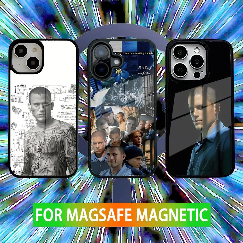 

Michael P-Prison B-Break Phone Case For iPhone 16,15,14,13,12,11,Pro,Max,Plus,Mini,SE New Magsafe Magnetic Wireless Charging