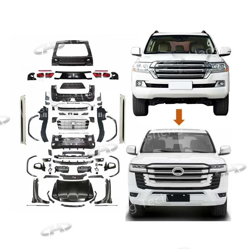 

2008-2021 LC200 Upgrade To LC300 2022 Conversion Kit Wide Bodykit Land Cruiser To LC300 GR Sport Auto Body Systems