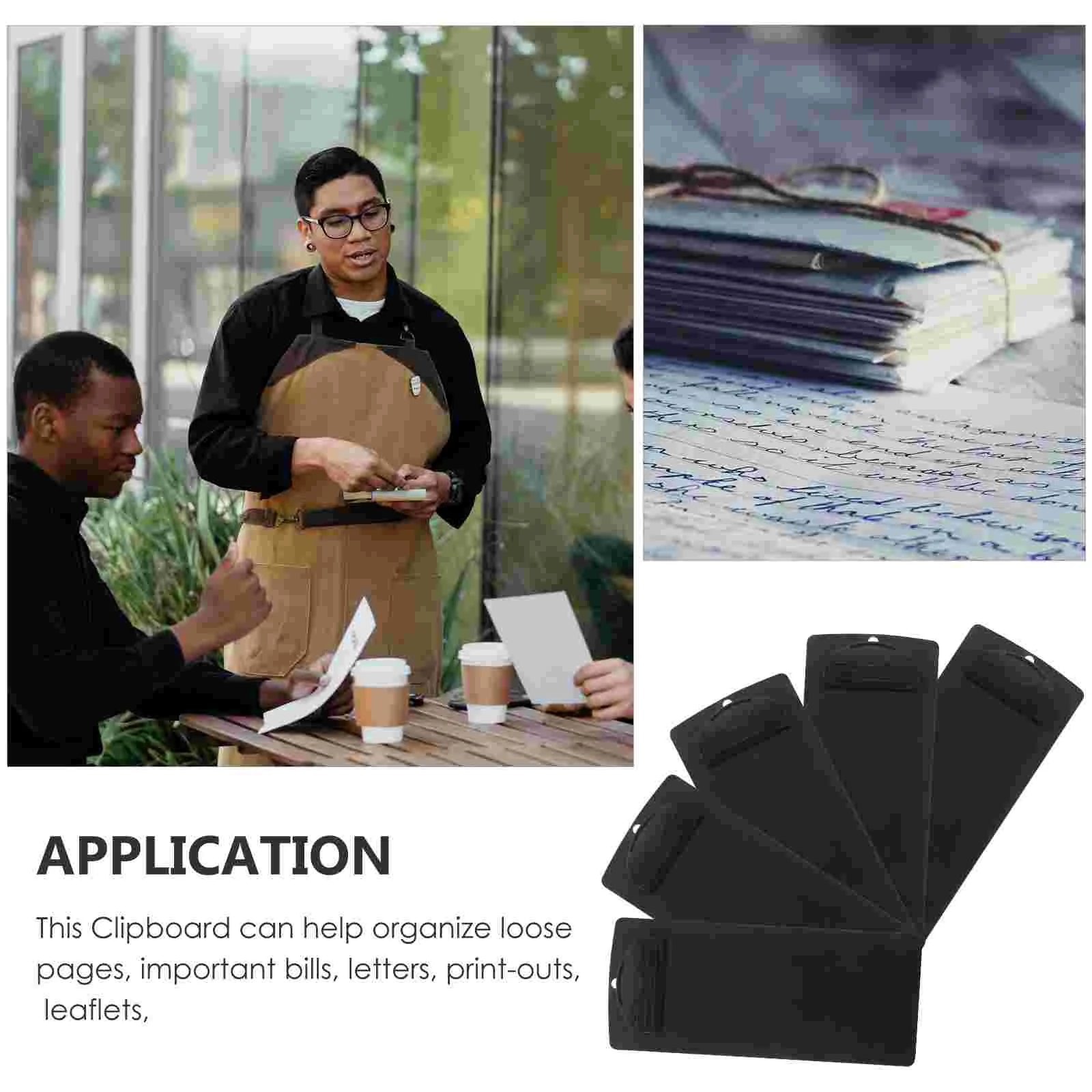 5 Pcs Bill Folder Menu Mini Clipboards Check Hard Multi-function Abs Resin Bills Student