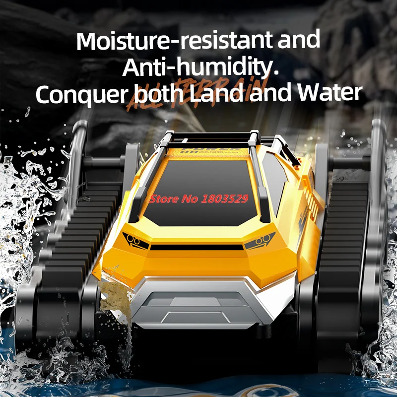 2,4g Amphibien fernbedienung Tankwagen Amphibien All Terrain Tracked Tank Allradantrieb starke Leistung wasserdichtes Tankauto Spielzeug