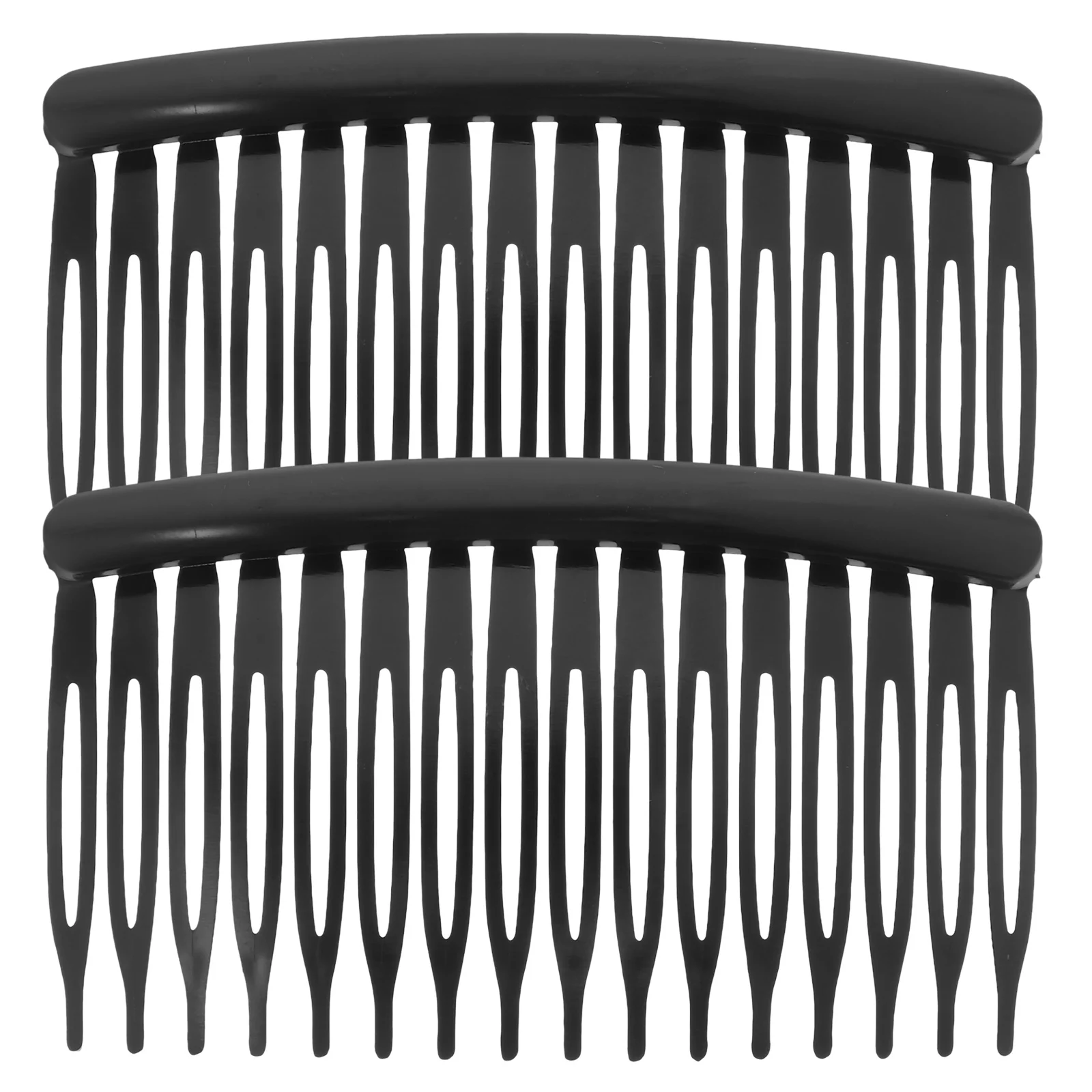 

2 шт., пластиковая расческа для волос с 16 зубцами для женщин и девочек, аксессуары, черная, легкая посадка, различные прически, женская расческа для волос