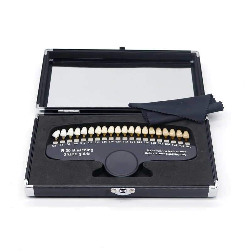 Custom Logo Dental 20 Colors Teeth Whitening Bleaching Shade Guides