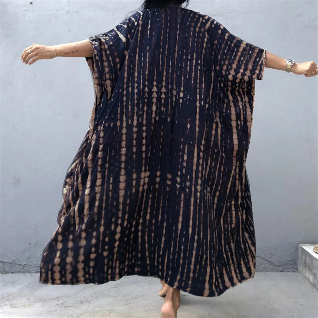 17 Farben Leopardenmuster Buntes Tunika-Strandkleid mit Gürtel Strandkleidung Strandmode Damen Strand-Cover-Up V4510L – Detail 15
