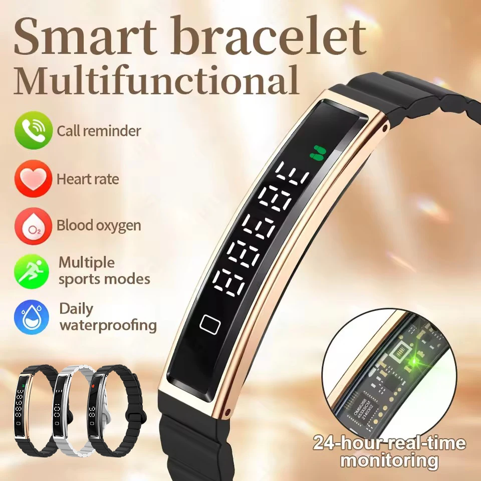 

2026 New Smart Bracelet Fitness Tracker 24H Sleep Tracker All-Day Continuous Heart Rate Monitor Sport Smart Band For Android IOS