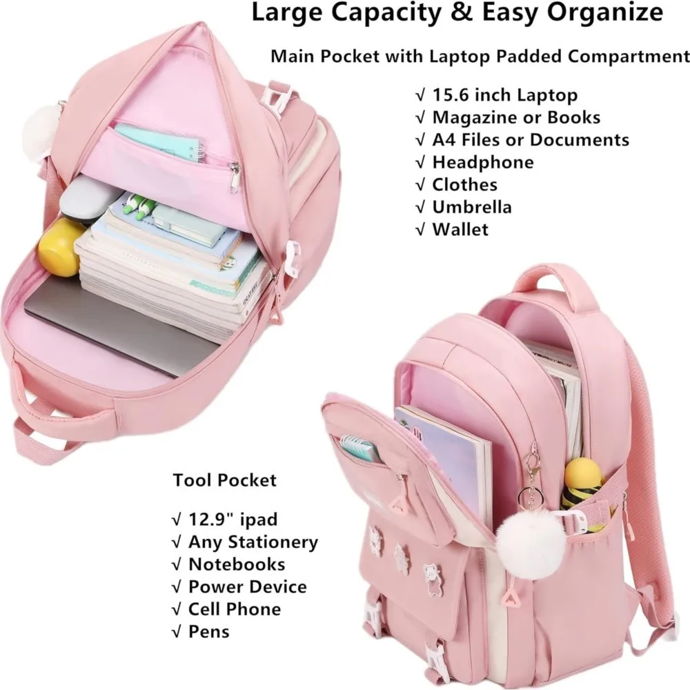 Girls Backpack for Elementary Kids School Bookbag Set Kawaii Children  Backpacks for Girls Water Resistant Primary School Bag - AliExpress 1524