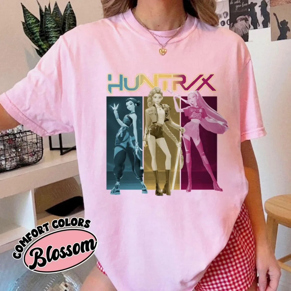 قميص Kpop Demon Hunters قميص Huntrix Girl Band قميص Kpop Idol Group قميص Mira Tee Rumi Joey قميص Demon Hunter Merch Huntrix Fan