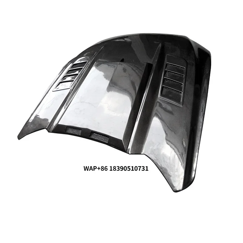 

Car Carbon Fiber Fibre Front Bonnet Engine Hood Vented for Mustang 2015-2017