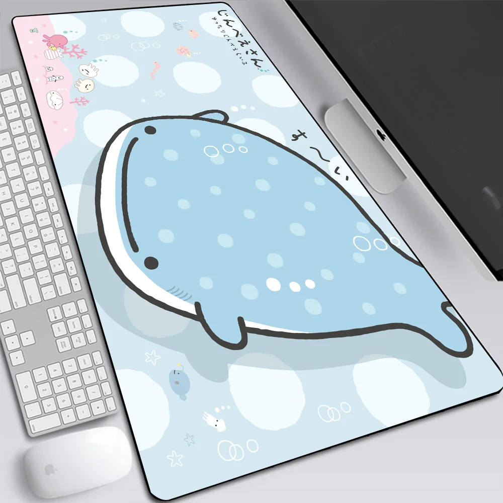 Japanese Cute Jinbesan Large Gaming Mouse Pad Computer Laptop Mousepad Keyboard Pad Desk Mat PC Gamer Mouse Mat Office Mausepad