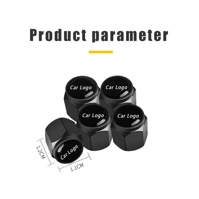 5pc/Set Metal Car Wheel Tire Valve Air Stem Cap For Porsche Panamera 911 Macan Boxster Cayman Cayenne 718 Decoration Accessories