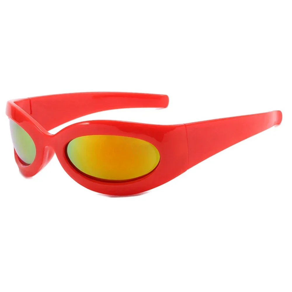 Anime Tengen Toppa Gurren-Lagann Simon Cosplay Glasses Unisex Red Eyewear Retro Gothic Sunglasses Halloween Carnival Party Prop