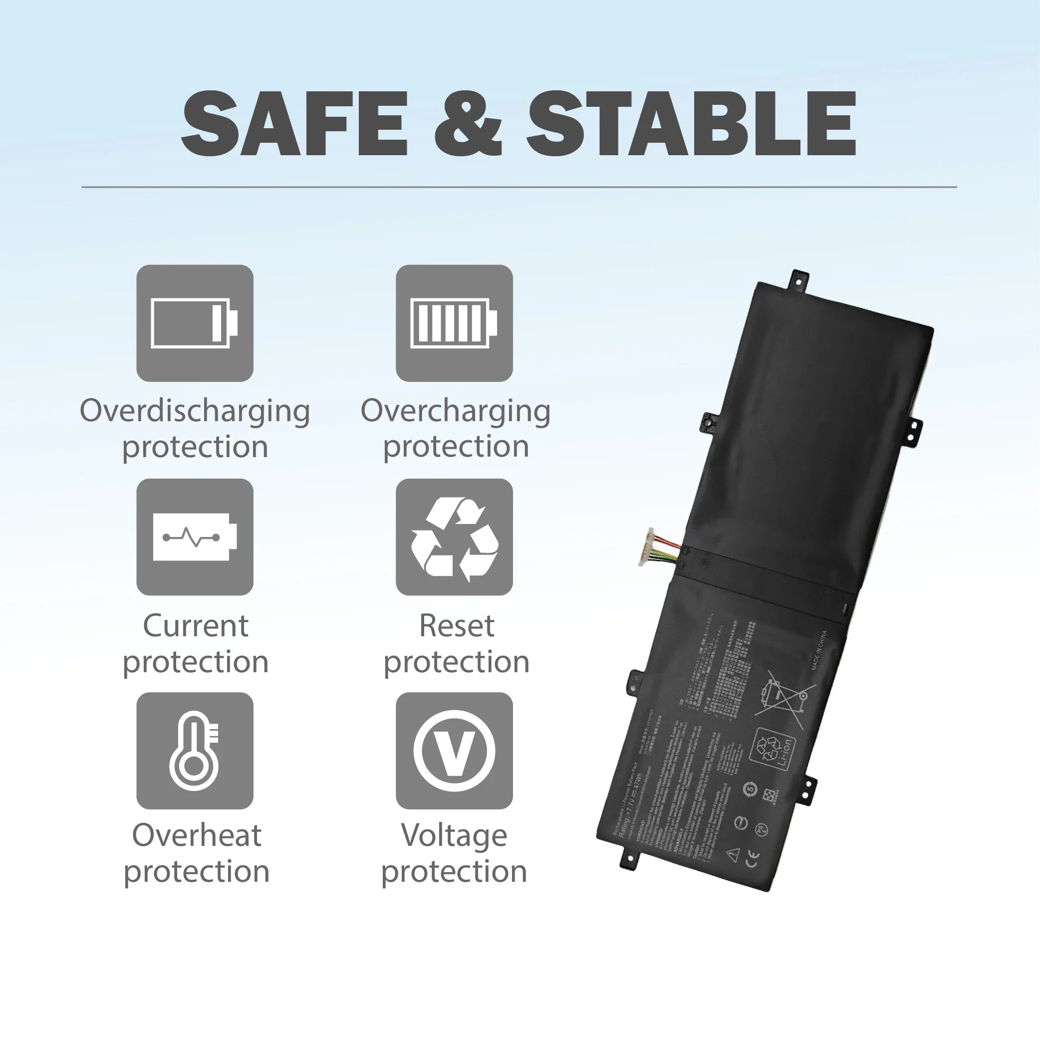 C21N1833 استبدال بطارية الكمبيوتر المحمول ل Asus VivoBook S14 S431 S431F S431FA S431FL UM431DA-AM006T U4500F/U BX431FA/L X431FL