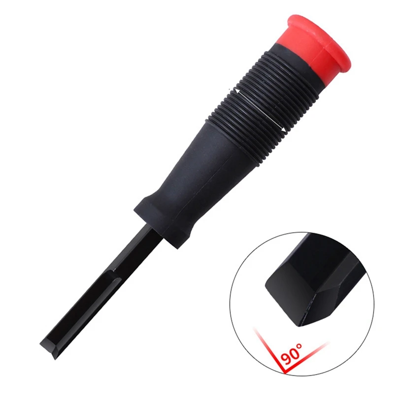 Y51A-8Mm Woodworking Right Angle Chisel Knockable Angle Chisel Slotting Digging Chisel Concave Groove Hinge Carving Tools