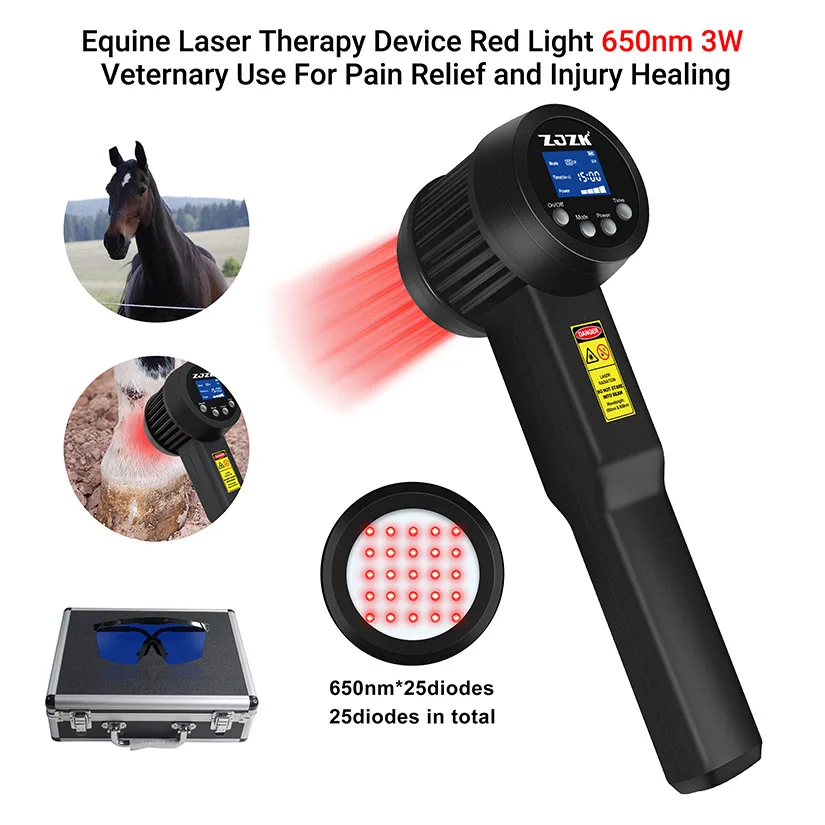 3W 650nm Class 4 Laser Therapy for Back Pain Herniated Disc Muscle Knots Muscle Relax Anti-inflammation and Wound Healing