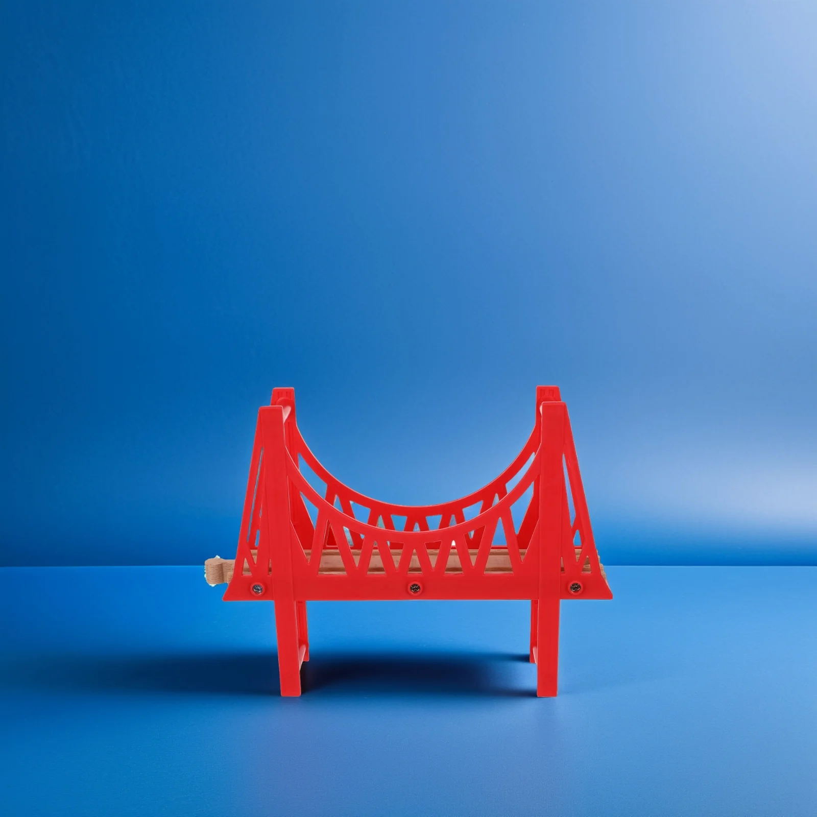 

Expandable Wooden Train Bridge Detachable Design Compatible with Wood Tracks Smooth Connection for Creative Railway