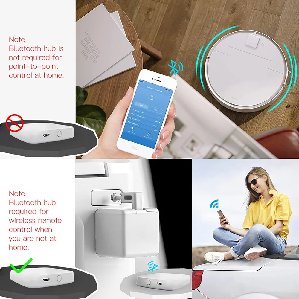 Tuya Smart Home Finger Bluetooth Robot interruptor inteligente botón pulsador Bot aplicación remota Control temporizador voz para asistente de Google Alexa