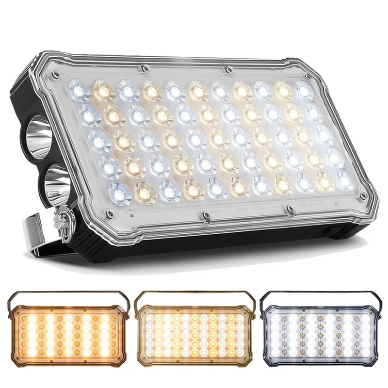 AB46-20000Mah 多機能キャンプライト LED ポータブルライトブラケットテント緊急照明 USB 充電屋外