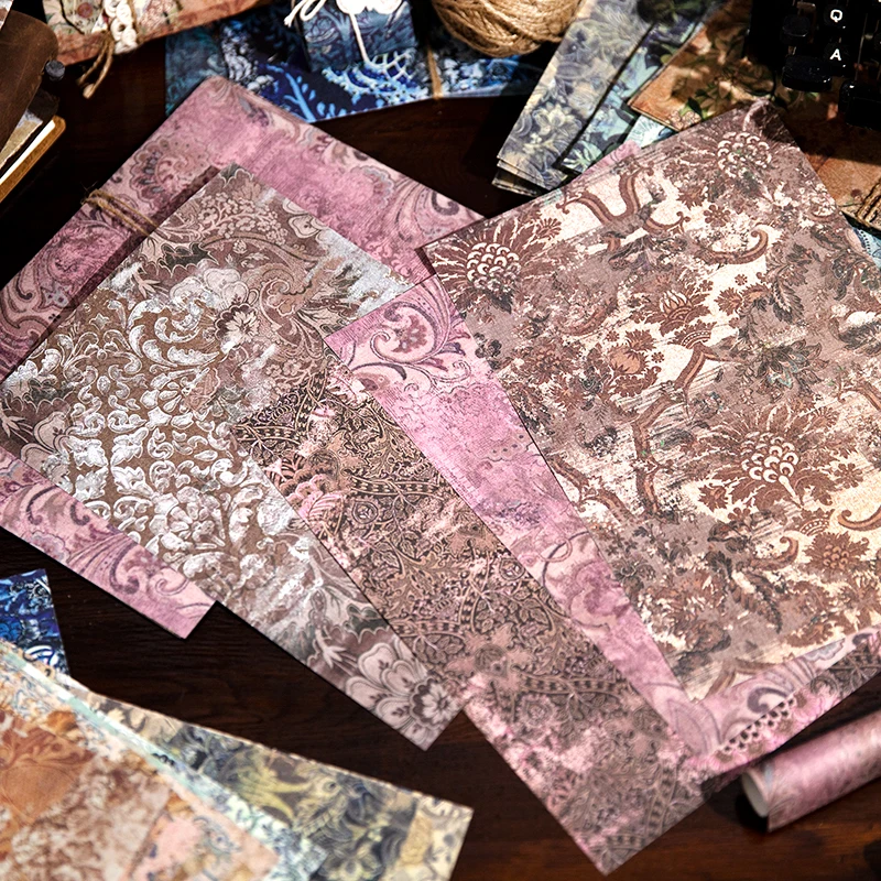 

20Pc Set Large Size Vintage Material Paper DIY Journal Collage Decor Paper Scrapbook Retro Base Paper