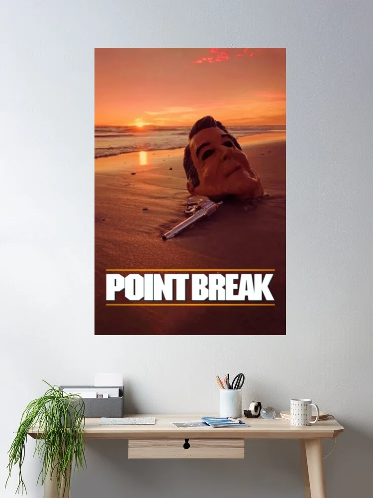 POINT BREAK - Movie Film Canvas Poster Print, Home Decor Wall Art Painting