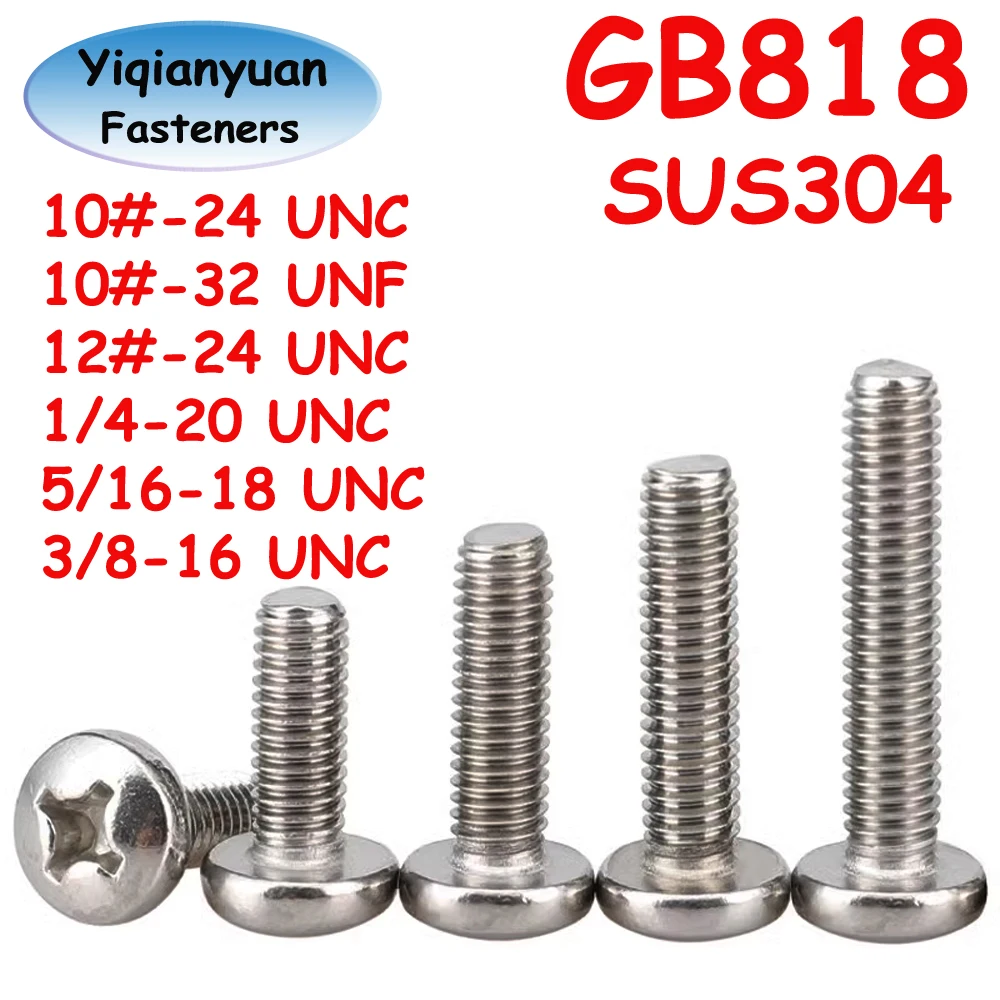 

Винты Yiqianyuan GB818 из нержавеющей стали