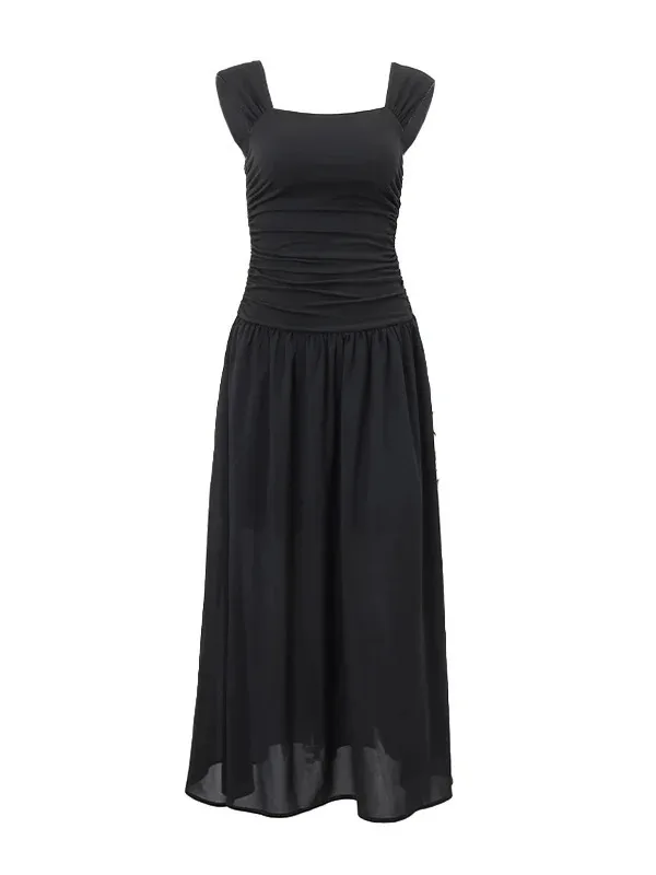 ชุดเดรสยาวหรูหราเซ็กซี่ผู้หญิงรุ่ยบอดี้คอนแม็กซี่เดรสฤดูใบไม้ผลิ Y2K ฤดูร้อนเอวสูงชุดเดรส J3AJ