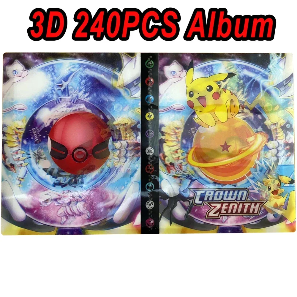 2024 Fire-breathing dragon Charizard Squirtle Holder Binder Collections Folder Anime Card Protector Notebook 240Pcs Card Album