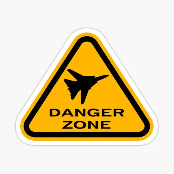 ملصق سيارة من Danger Zone الواقي من الشمس، شارات عصرية لديكور جرافيتي إبداعي #3
