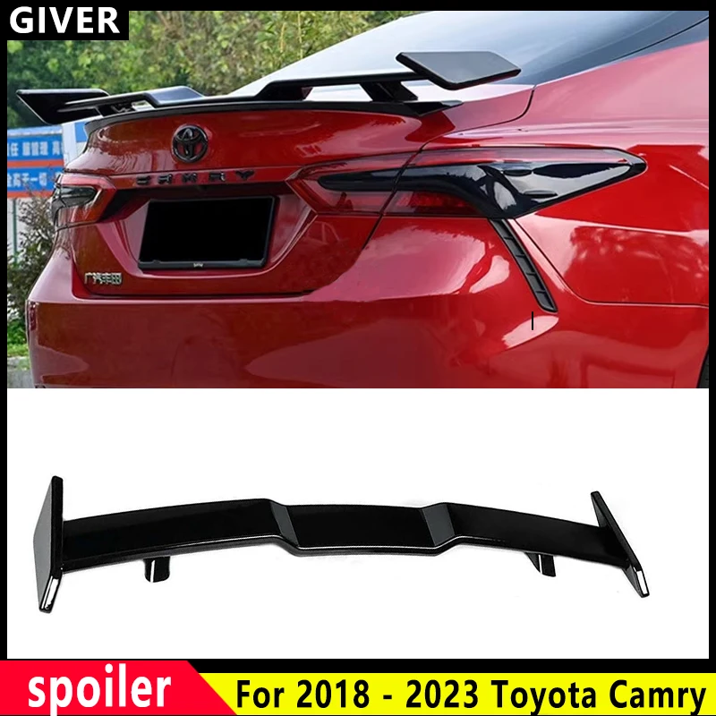 

For 2018 - 2023 Toyota Camry Gloss Black JDM TRD Style Rear Trunk Lid Rear Trunk Wing Spoiler Body Kit car Accessories