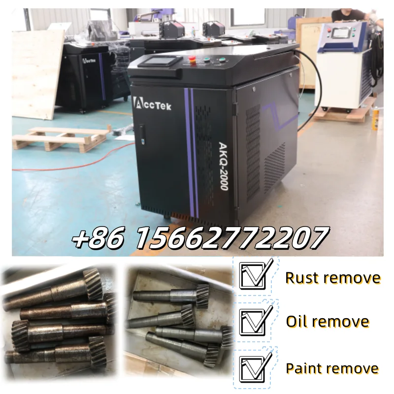 

Water Cooling 3000w Laser Cleaning Machine Metal Rust Car Oil Paint Removing Handheld Scanner Head Rust Removal Machine