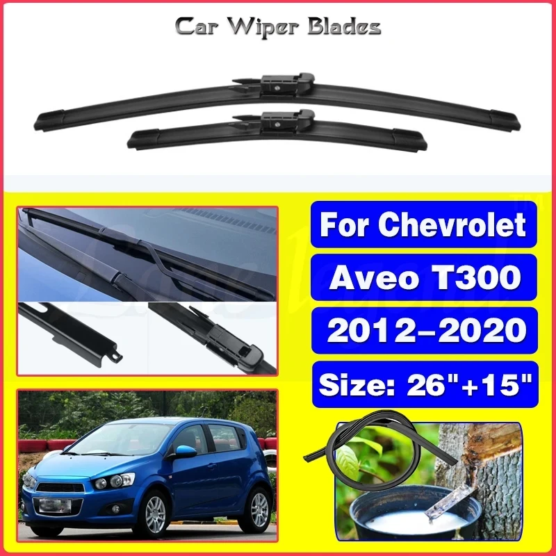 Wiper Front Wiper Blades For Chevrolet Aveo T300 2012-2020 2013 2014 2015 2016 2017 Windshield Windscreen Front Window 26