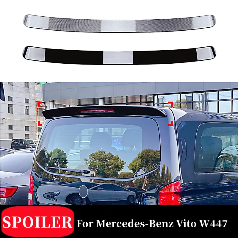 

For 2016-2023 Mercedes-Benz Vito W447 V250 V260 Rear Roof Trunk Lid Car Spoiler Wings ABS Plastic Exterior Tuning Accessories