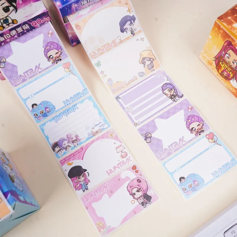 KPop Demon Hunters Rumi Mira Zoey Derpy Anime merchandise Creatieve Cartoon Post-it Notes Student Notes Plakken Teken Post-it Notes