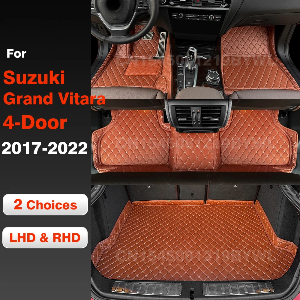 Car floor mats for Suzuki Grand Vitara (4 Doors) 2006-2017 16 15 14 13 12 11 10 09 08 07 Car Trunk Mat Carpet Cover