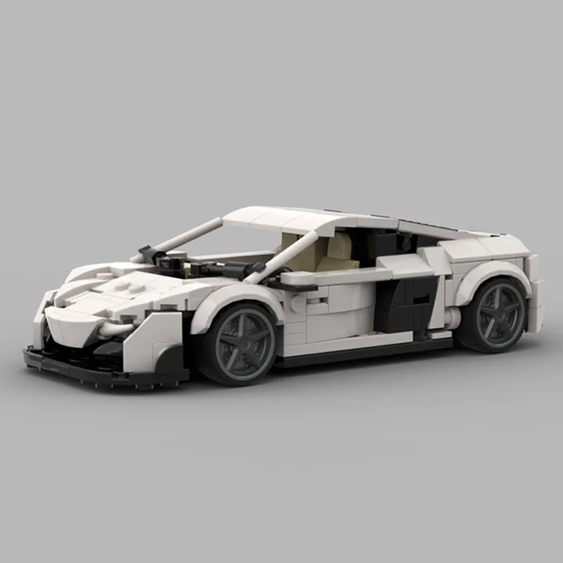 Speed Racing Car Model MOC Building Bricks 675LT Light Sports Car Modular Technology Children Holiday Gifts Assemble Toys Suit